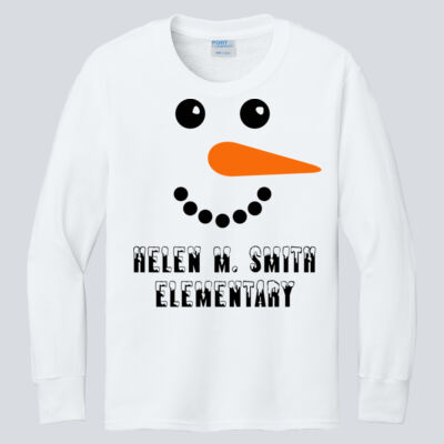 Youth Long Sleeve Shirt - Winter Holidays - Snowman Thumbnail