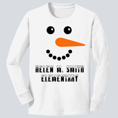 Youth Long Sleeve Shirt - Winter Holidays - Snowman Thumbnail