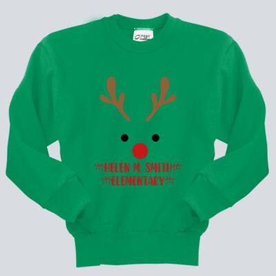 Youth Crewneck - Winter Holidays - Reindeer Thumbnail