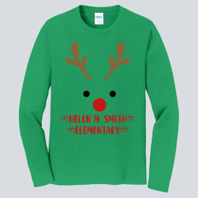 Adult Long Sleeve Shirt - Winter Holidays - Reindeer Thumbnail
