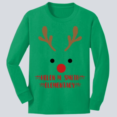 Youth Long Sleeve Shirt - Winter Holidays - Reindeer Thumbnail