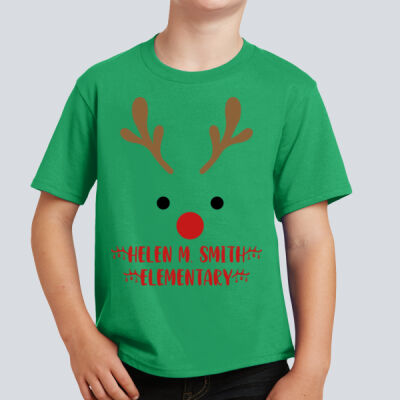Youth T-Shirt - Winter Holidays - Reindeer Thumbnail