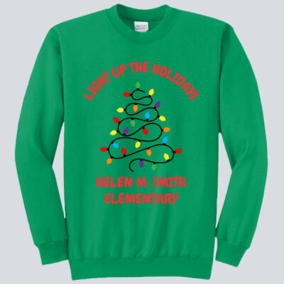 Adult Crewneck - Winter Holidays - Light Up - Red Thumbnail