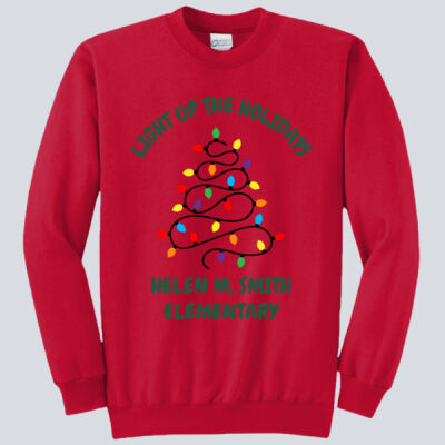 Adult Crewneck - Winter Holidays - Light Up - Green Thumbnail