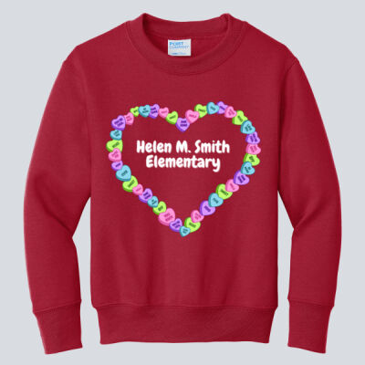 Youth Crewneck - Spring Holidays - Candy Hearts Thumbnail