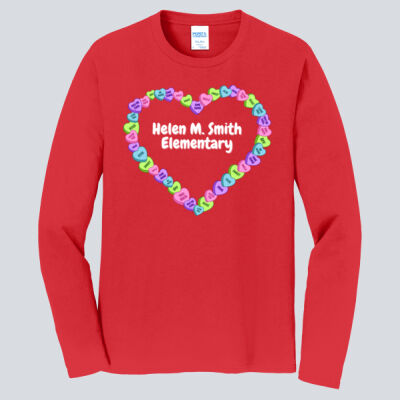 Adult Long Sleeve Shirt - Spring Holidays - Candy Hearts Thumbnail