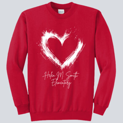 Adult Crewneck - Spring Holidays - Valentine's Heart Thumbnail