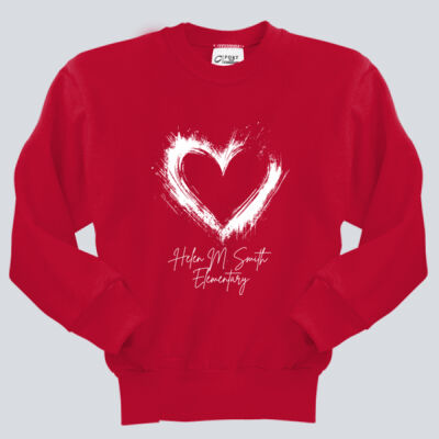 Youth Crewneck - Spring Holidays - Valentine's Heart Thumbnail