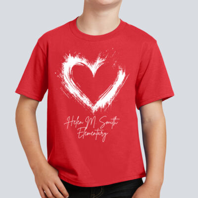 Youth T-Shirt - Spring Holidays - Valentine's Heart Thumbnail