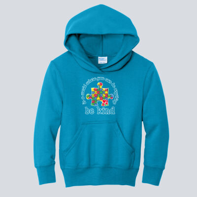 Youth Hoodie - Autism Awareness - Be Kind Puzzle Piece T-Shirt Thumbnail