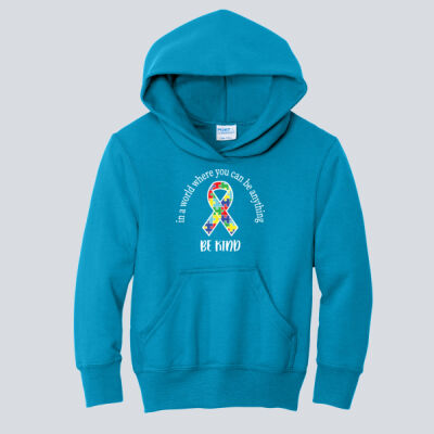 Youth Hoodie - Autism Awareness - Be Kind Ribbon Thumbnail