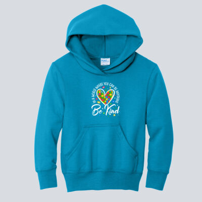 Youth Hoodie - Autism Awareness - Be Kind Heart Thumbnail