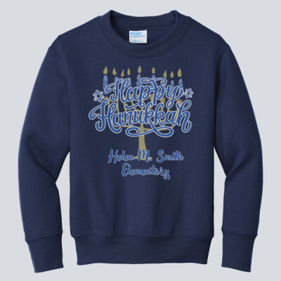 Youth Crewneck - Winter Holidays - Happy Hanukkah Thumbnail