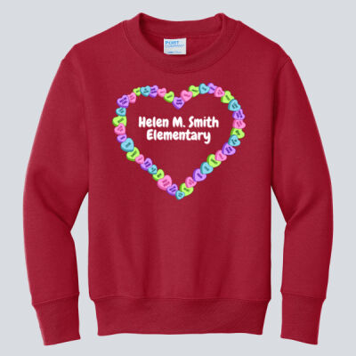 Youth Crewneck - Spring Holidays - Candy Hearts Thumbnail