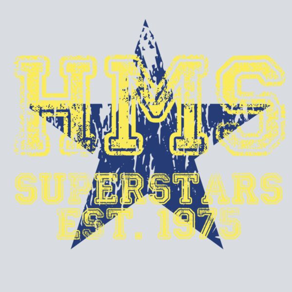 Distressed HMS with Star - Yellow Thumbnail
